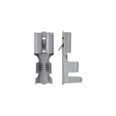 Nicht isolierter, weiblicher Flachsteckerkontakt